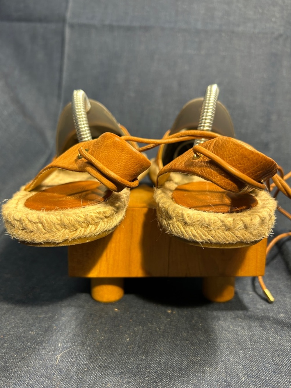 NWOT Belle by Sigerson Morrison leather flat espadrilles 5 - Picture 6 of 11